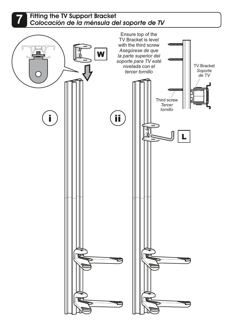 AVF Group ESL822B: Flat Panel TV Mount with AV Shelving User Manual | Page 11 / 16