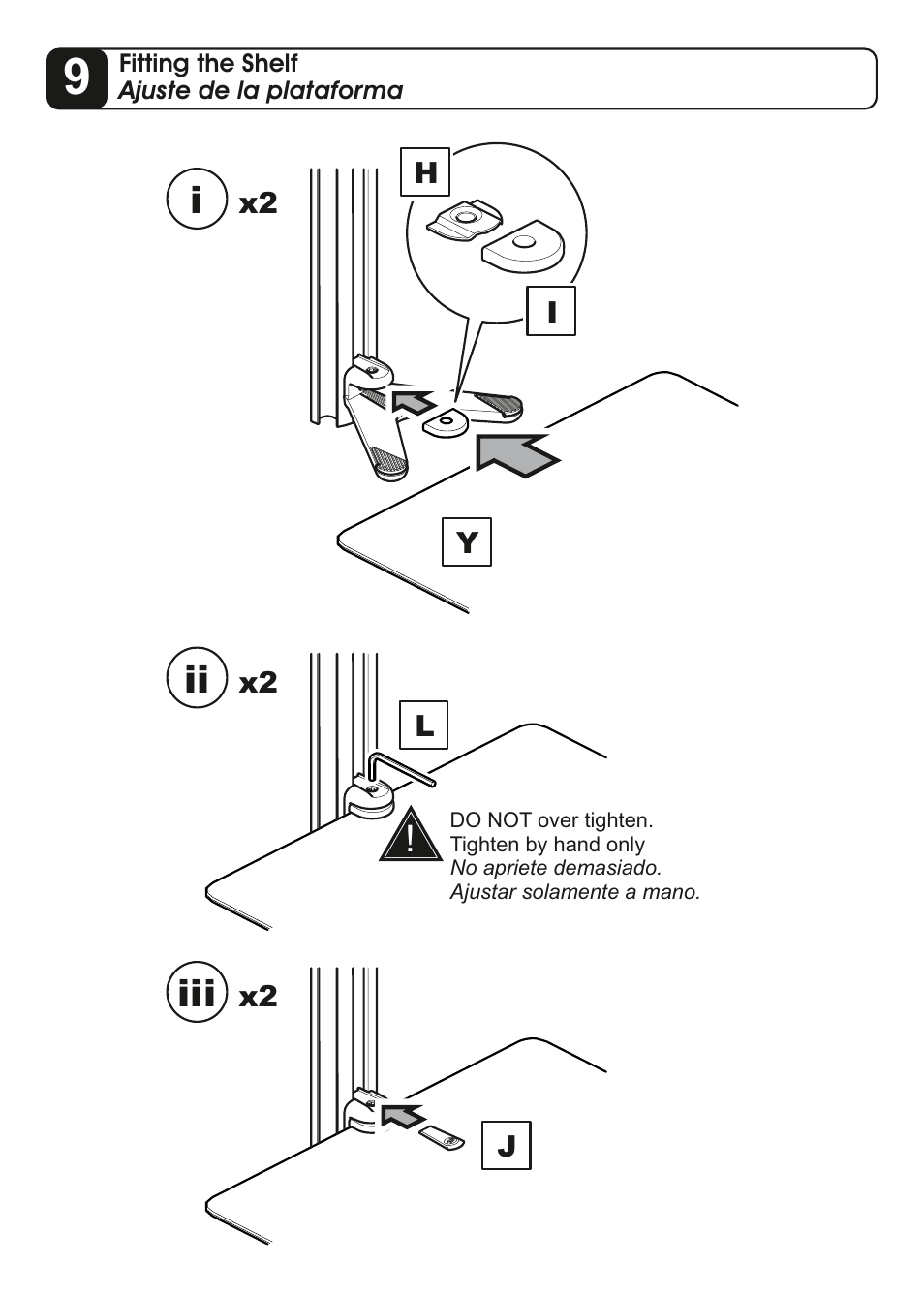 AVF Group ESL822B: Flat Panel TV Mount with AV Shelving User Manual | Page 13 / 16