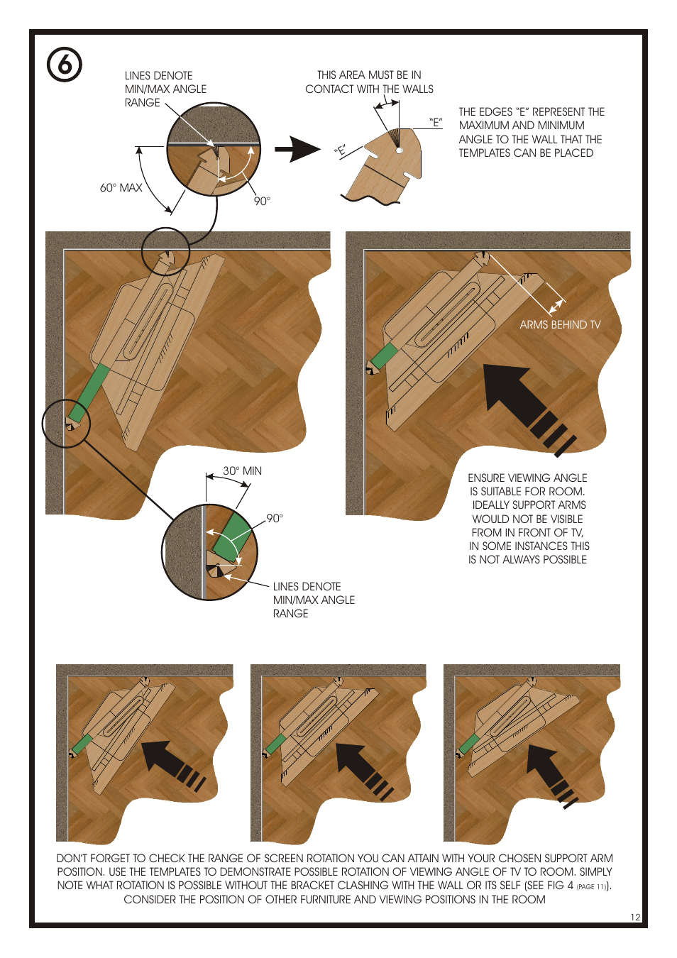 AVF Group NXL4502PB: Cornermount User Manual | Page 12 / 24