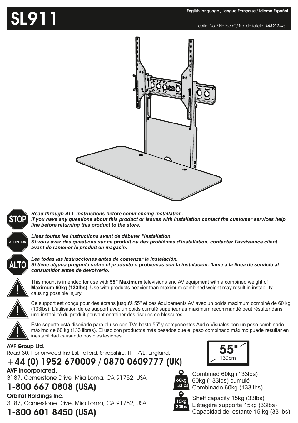 AVF Group PSL911-T: Ultimate All-in-one User Manual | 16 pages