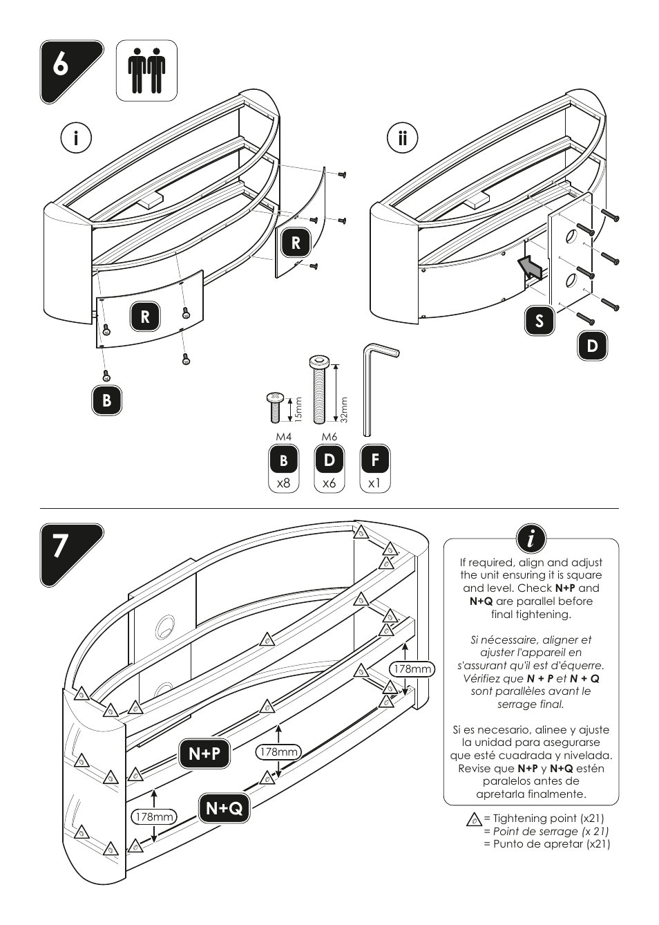 Br r d n+p n+q | AVF Group FS1250BURGW: Burghley User Manual | Page 6 / 8