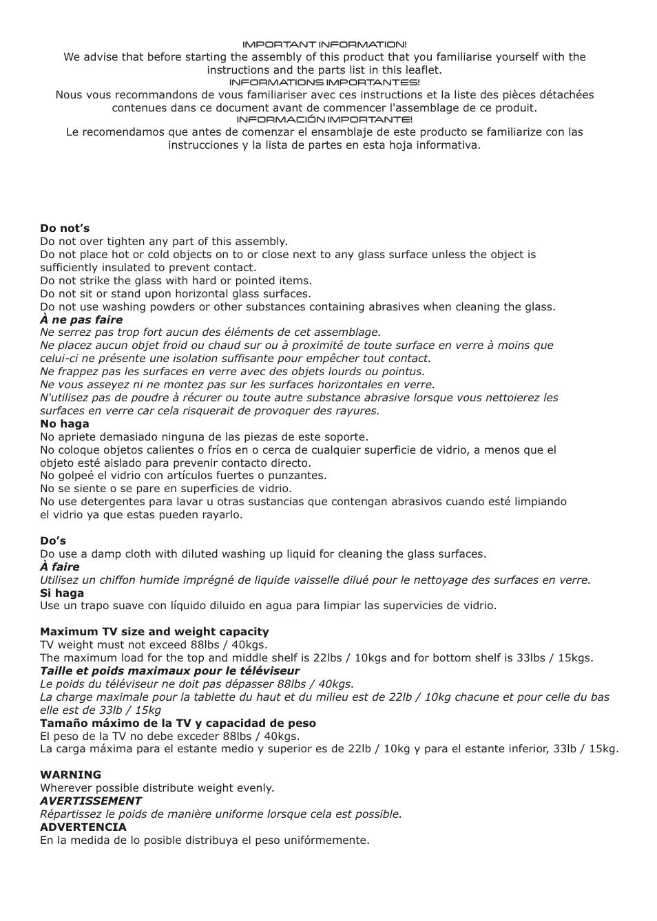 AVF Group FSL1050KINW: Kingswood User Manual | Page 2 / 10