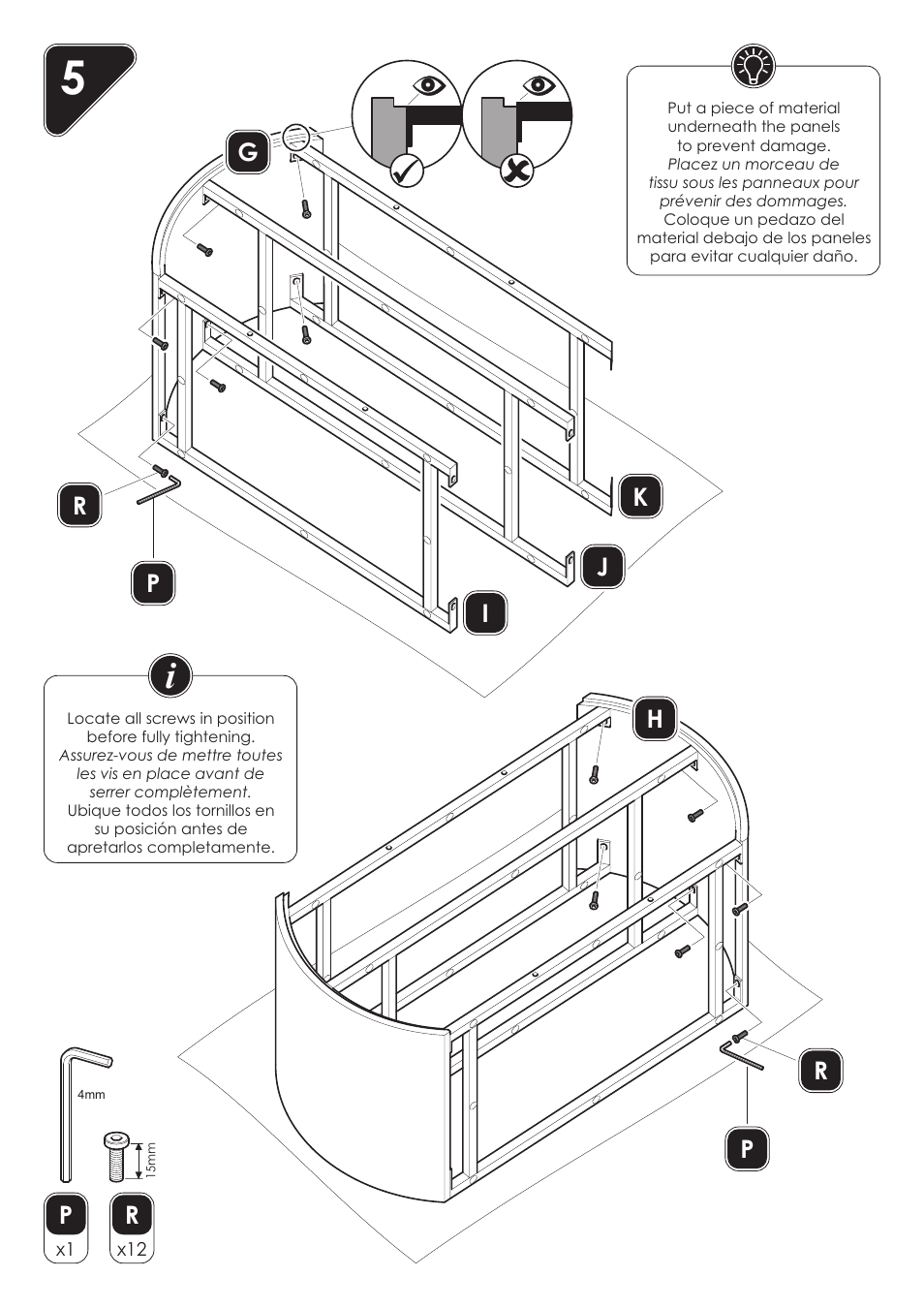 Hr p | AVF Group FSL1000WENO: Wenlock User Manual | Page 6 / 12