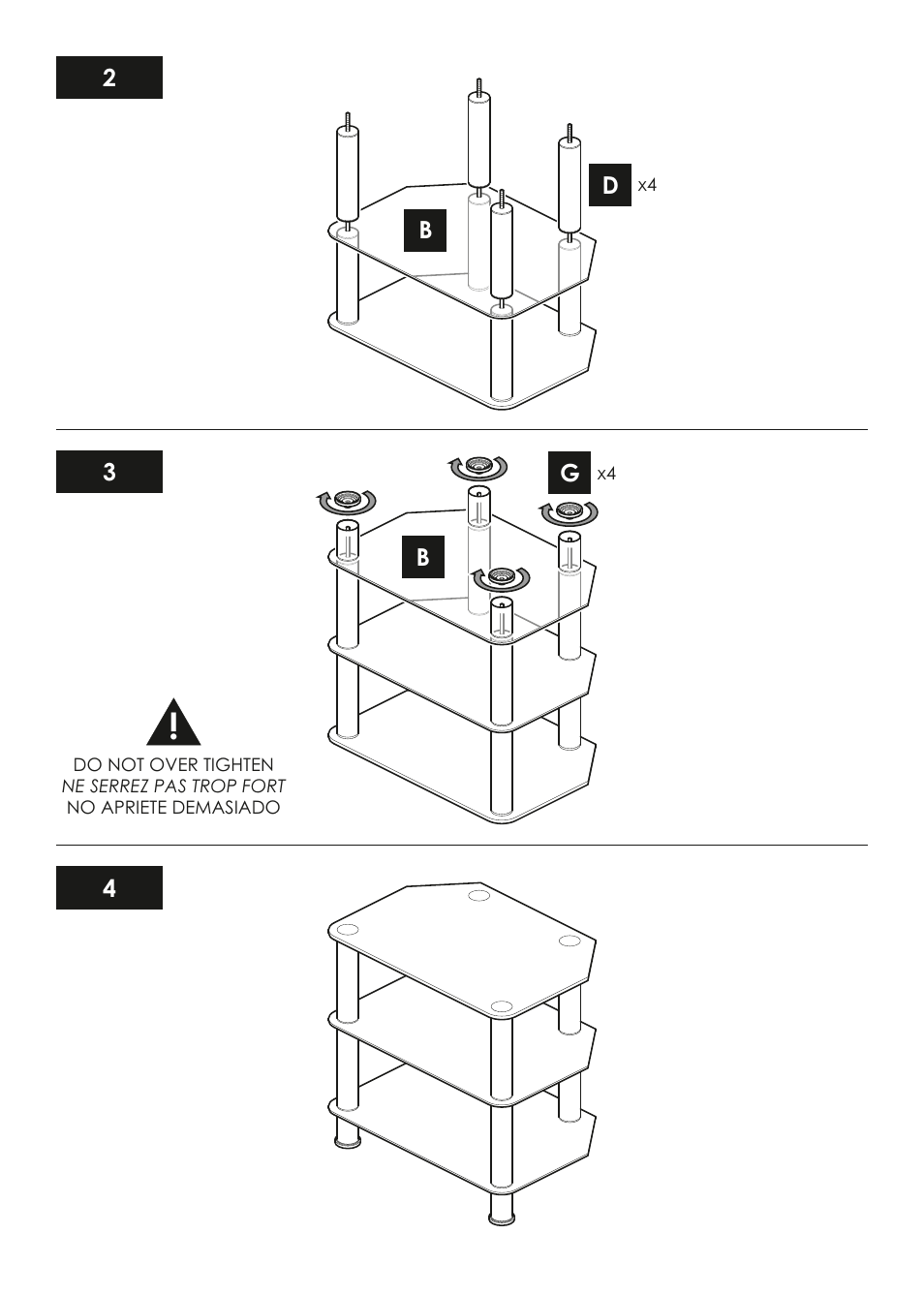 AVF Group SDC600: TV Stand User Manual | Page 4 / 4