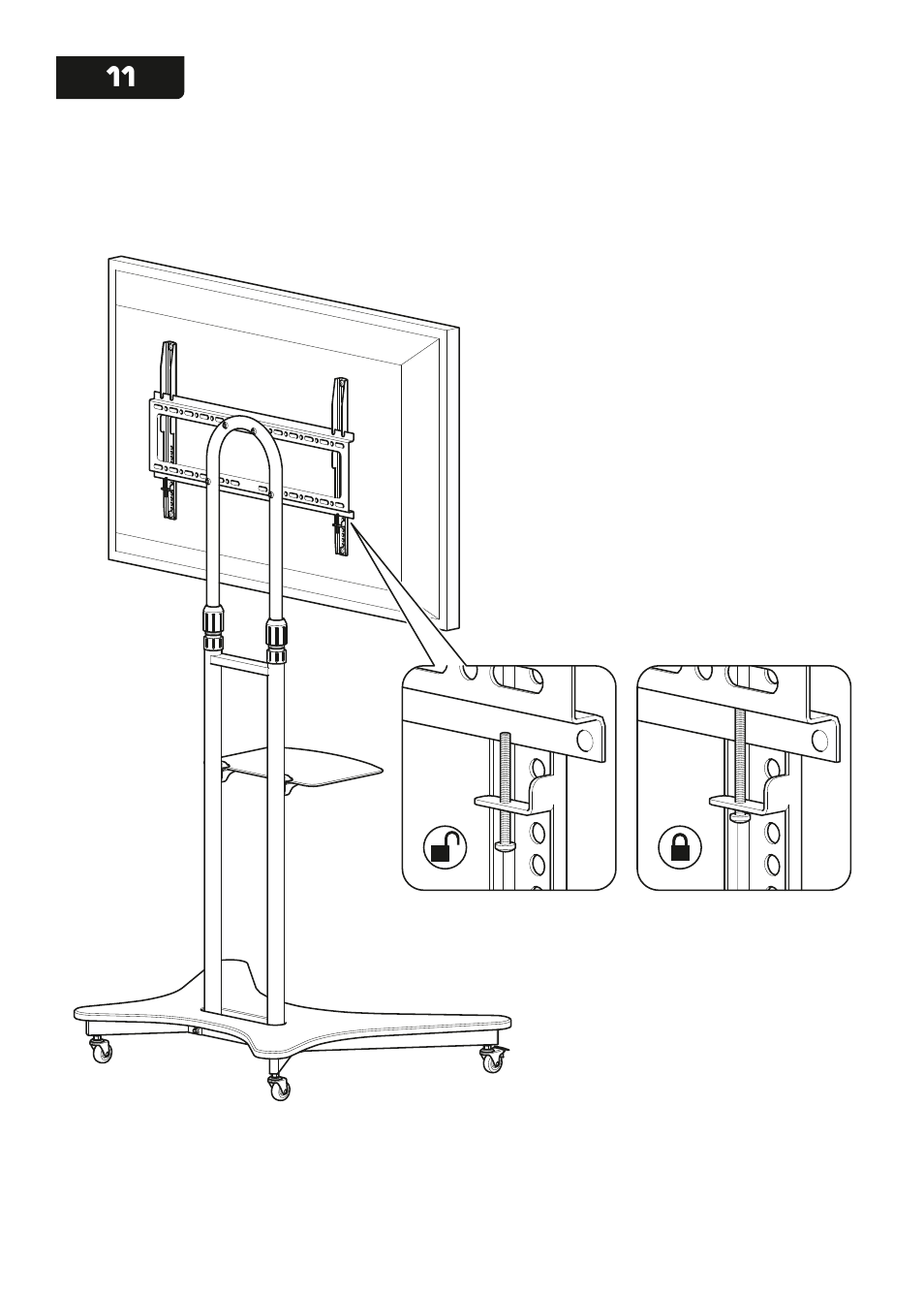 AVF Group WFSL600: Mobile TV Cart User Manual | Page 11 / 12