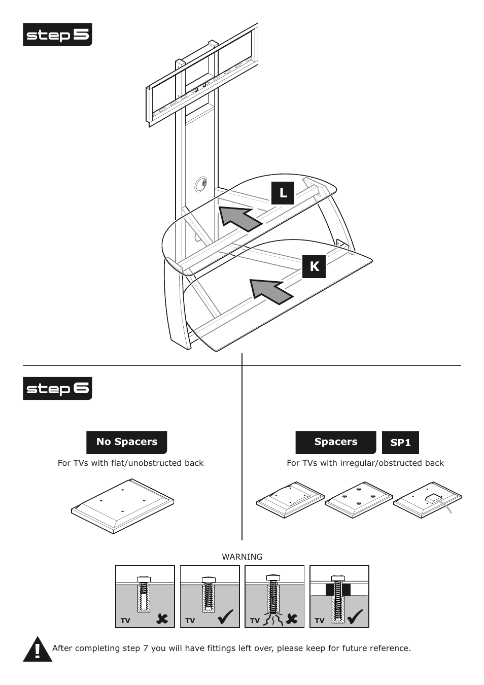 Step | AVF Group FSL1050GAB: Garda User Manual | Page 6 / 8