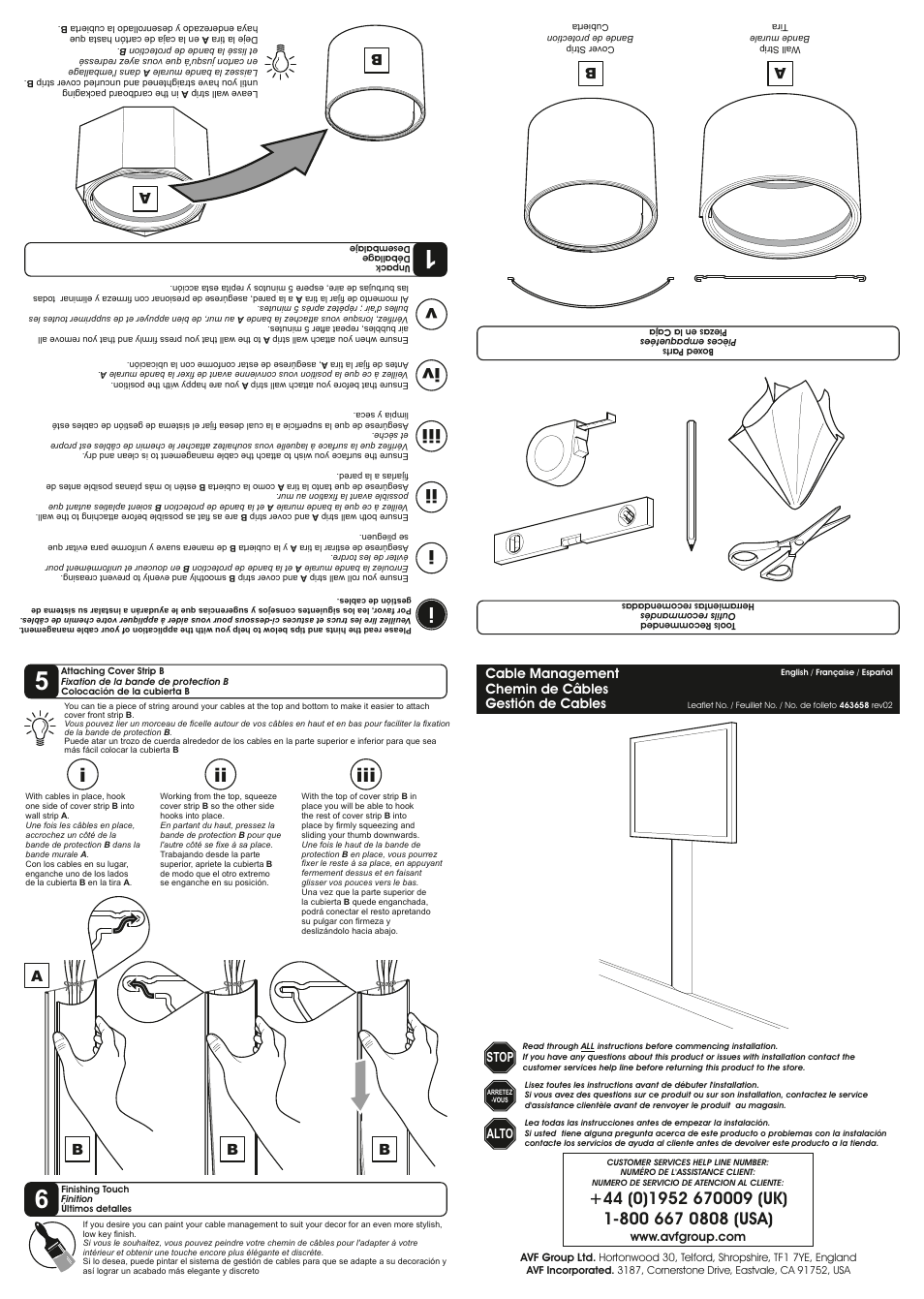 AVF Group UA150W: Premium Cable Trunking User Manual | 2 pages