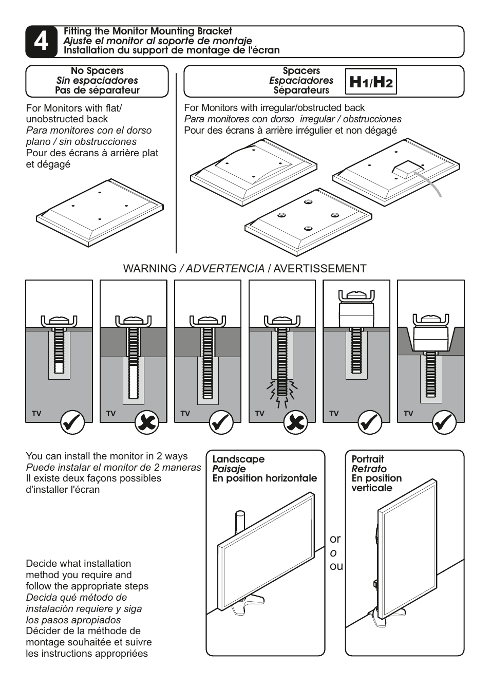 AVF Group MRC1204: Monitor Desk Mount User Manual | Page 7 / 12