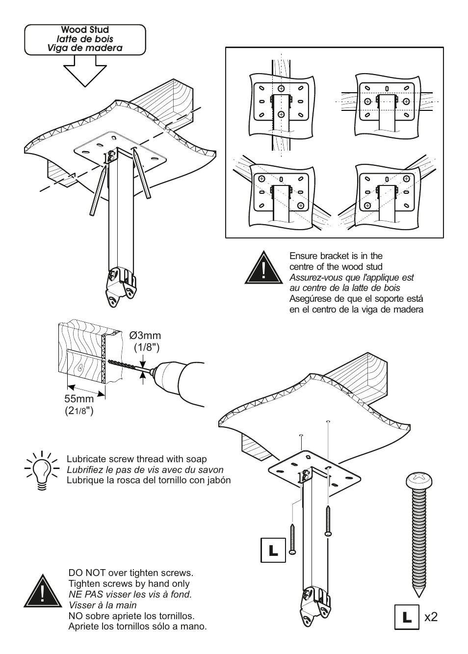 AVF Group PP703: Universal Projector Mount User Manual | Page 11 / 15