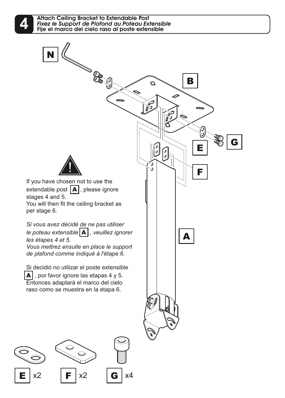 AVF Group PP703: Universal Projector Mount User Manual | Page 8 / 15