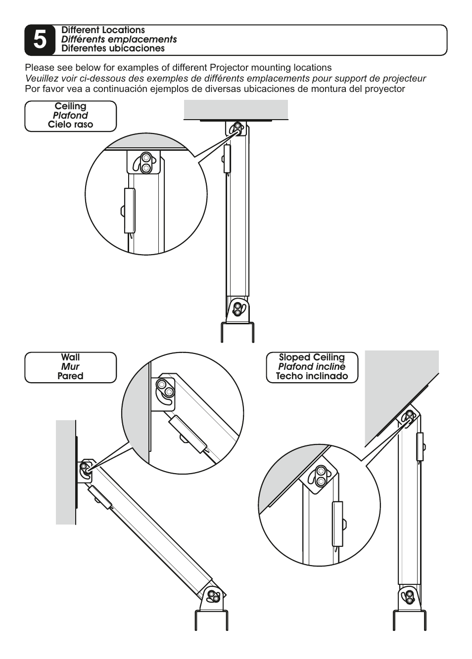 AVF Group PP703: Universal Projector Mount User Manual | Page 9 / 15