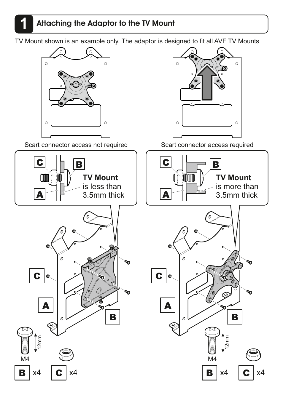 AVF Group P6437: Sony W6 24" TVs Adapter Kit User Manual | Page 3 / 4