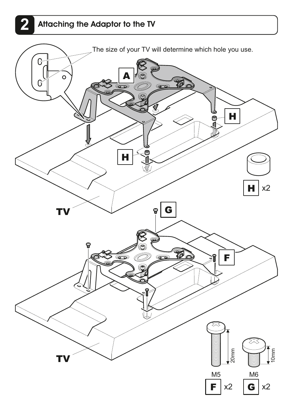 AVF Group P6441: Sony W7/W8 up to 50" TVs Adapter Kit User Manual | Page 4 / 4