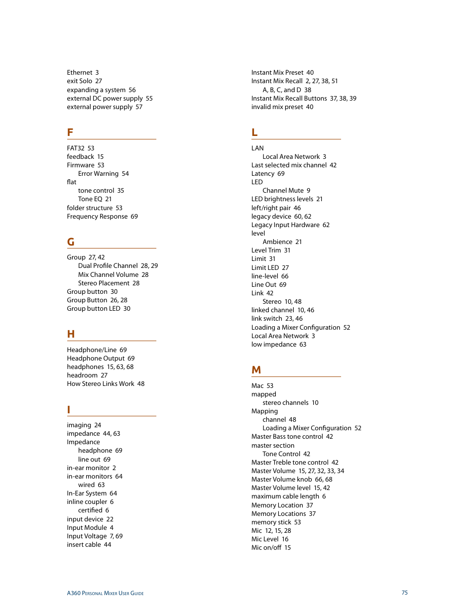 Aviom A360 User Manual | Page 84 / 89