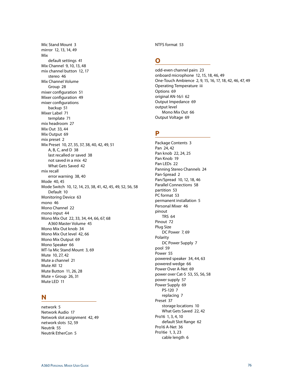 Aviom A360 User Manual | Page 85 / 89