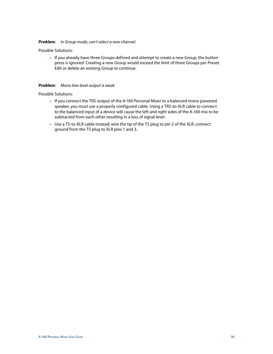 Aviom A-16II User Manual | Page 44 / 53