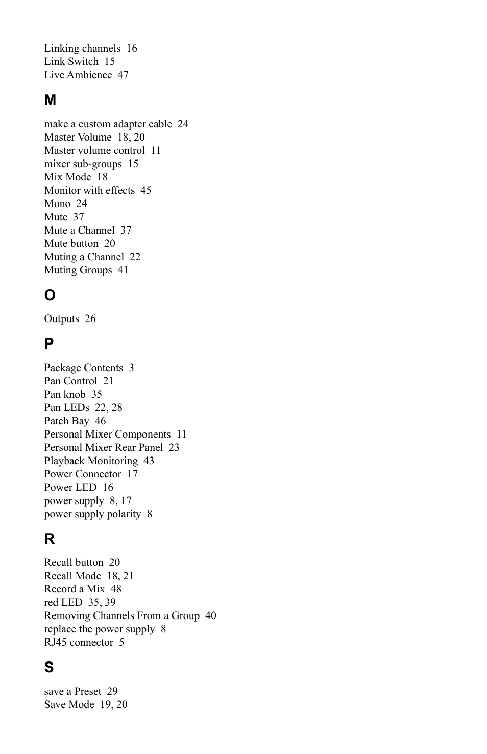 Aviom A-16 User Manual | Page 62 / 63