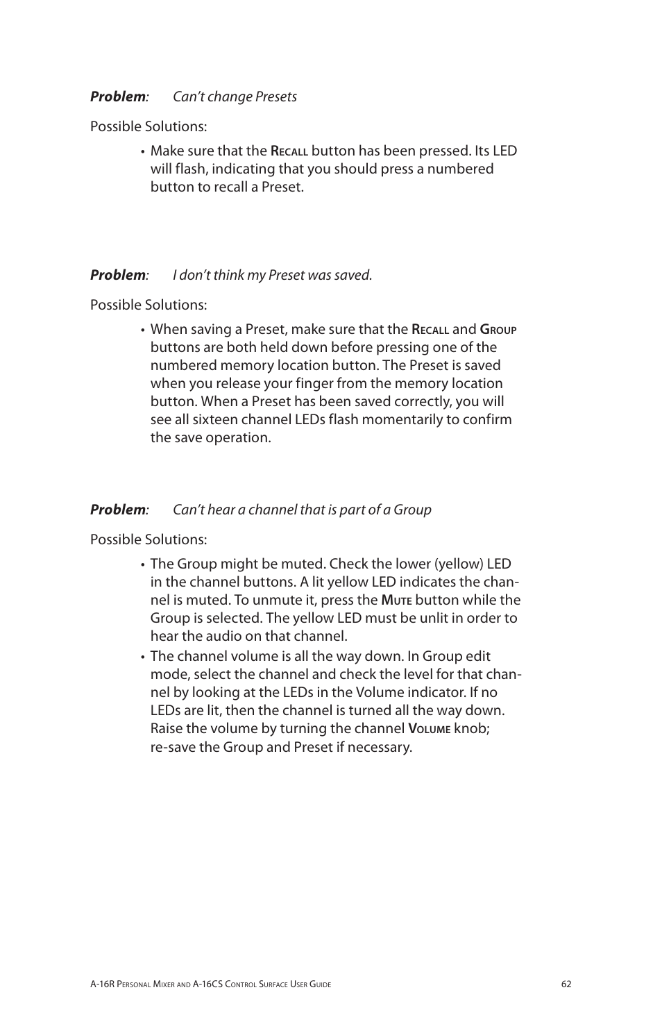Aviom A-16R/A-16CS User Manual | Page 71 / 98