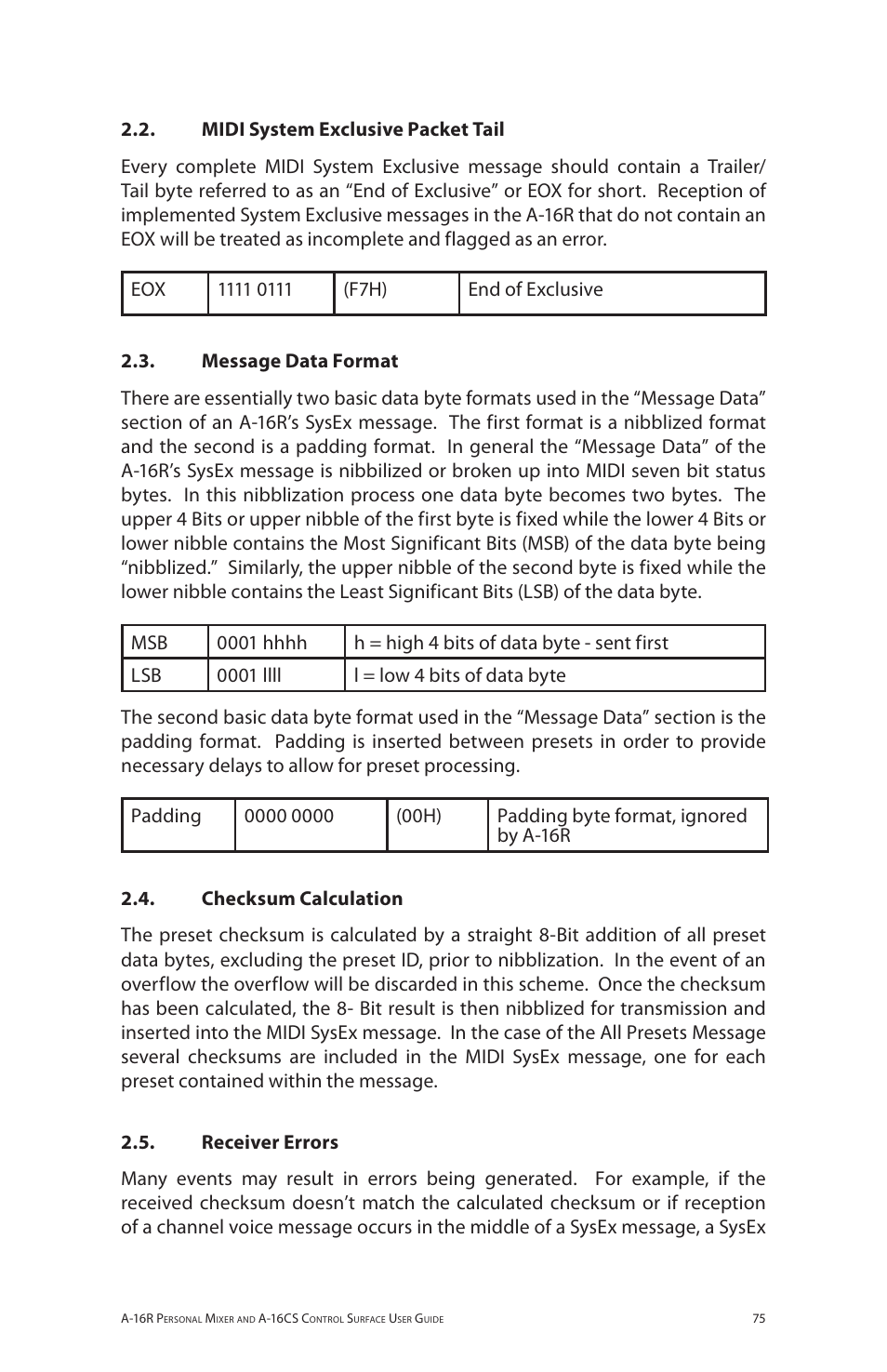 Aviom A-16R/A-16CS User Manual | Page 84 / 98