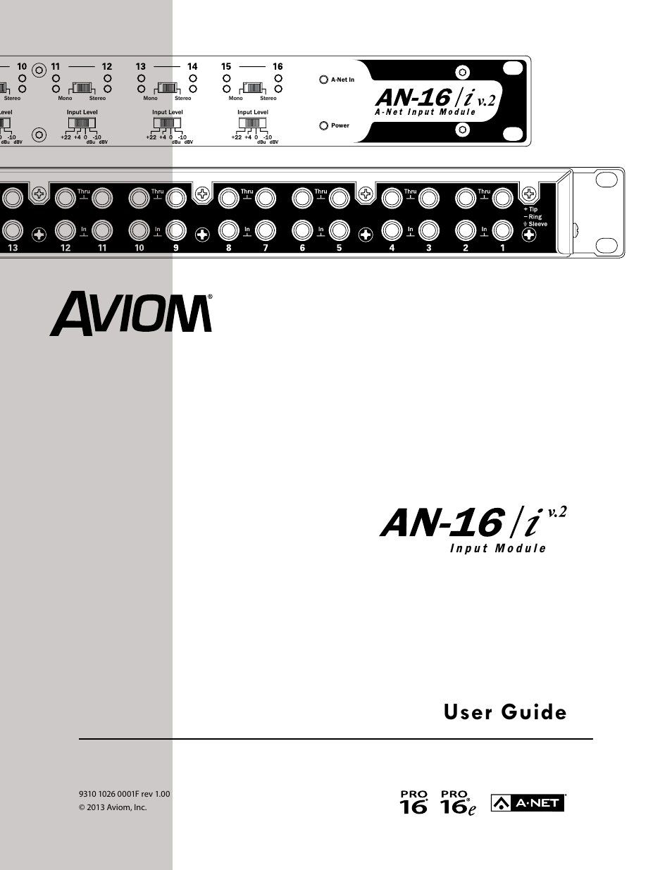 Aviom AN-16/i v.2 User Manual | 63 pages