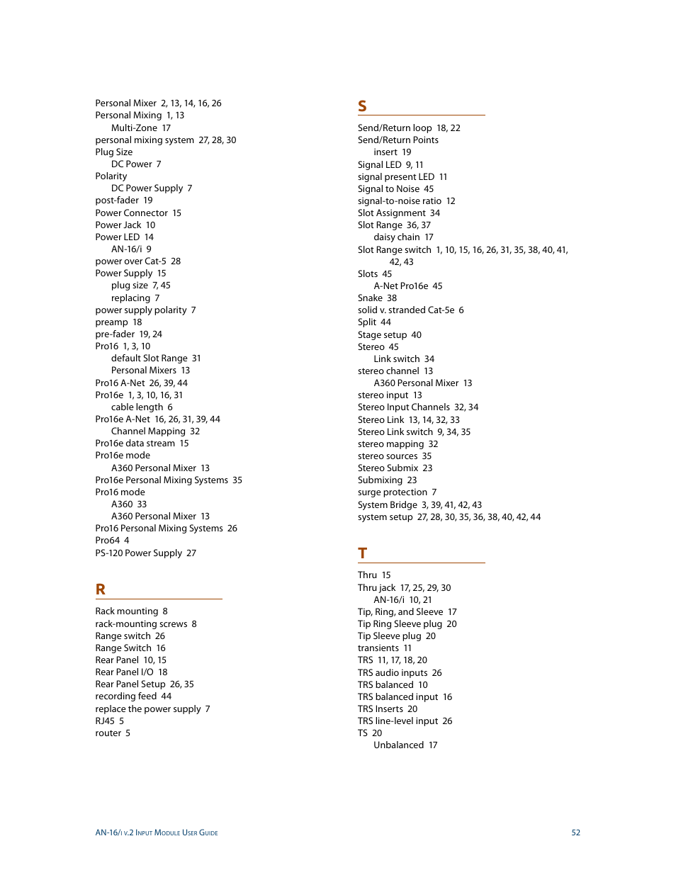 Aviom AN-16/i v.2 User Manual | Page 60 / 63