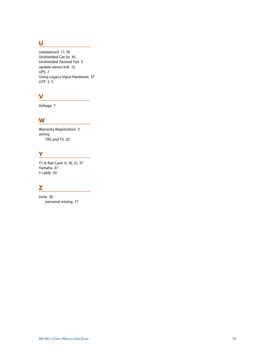 Aviom AN-16/i v.2 User Manual | Page 61 / 63