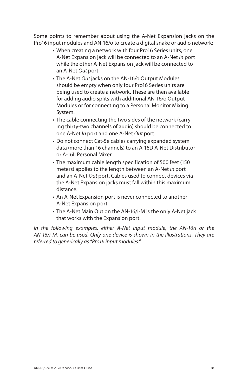 Aviom AN-16/i-M User Manual | Page 36 / 58