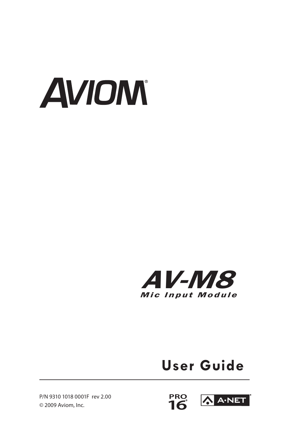 Aviom AV-M8 User Manual | 57 pages