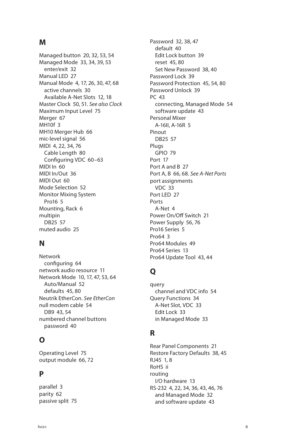 Aviom 6416i User Manual | Page 93 / 97