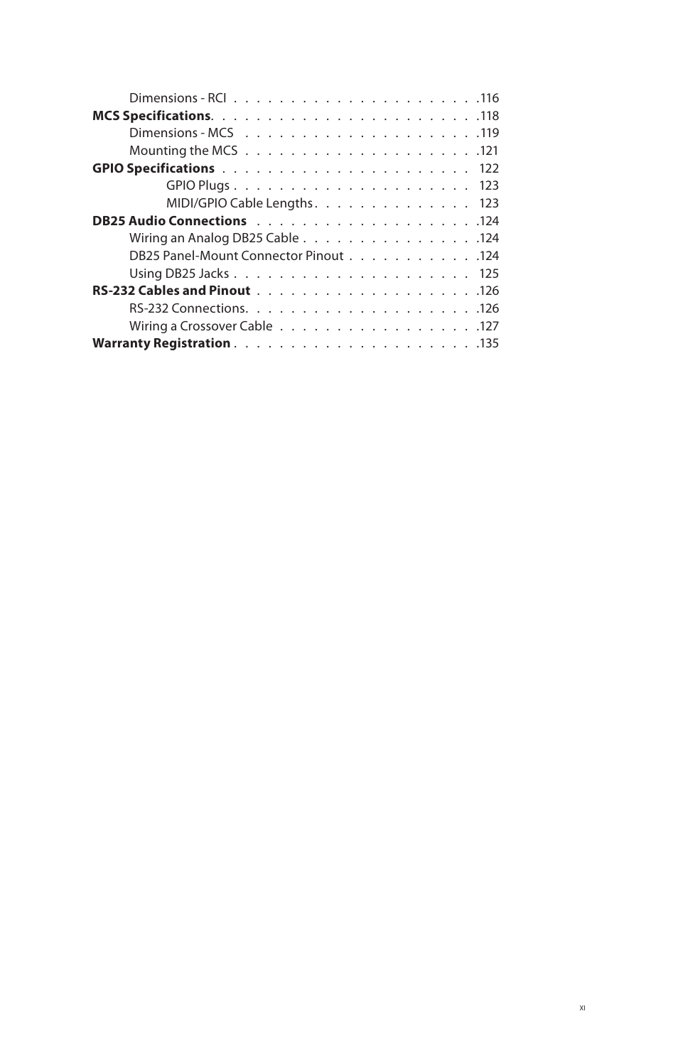 Aviom 6416m/RCI/MCS User Manual | Page 11 / 147