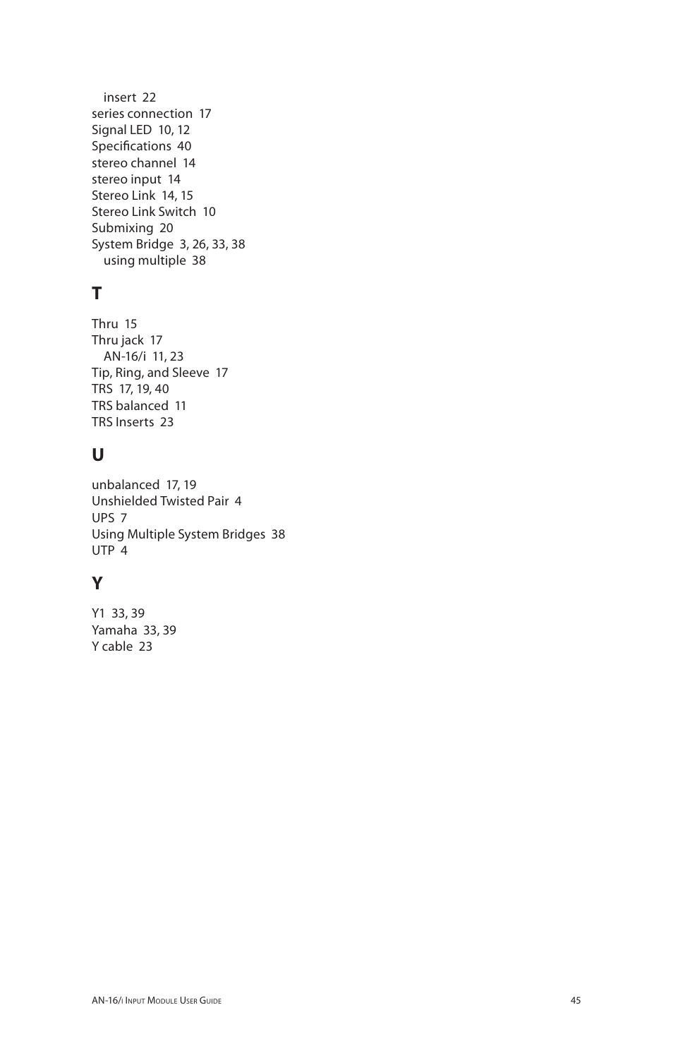 Aviom AN-16/i User Manual | Page 53 / 55