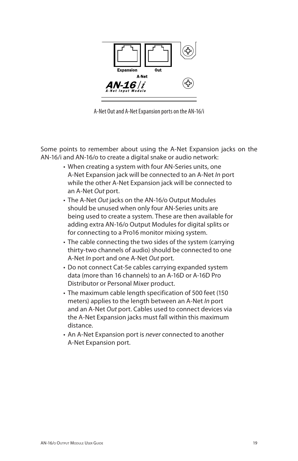 Aviom AN-16/o User Manual | Page 27 / 52