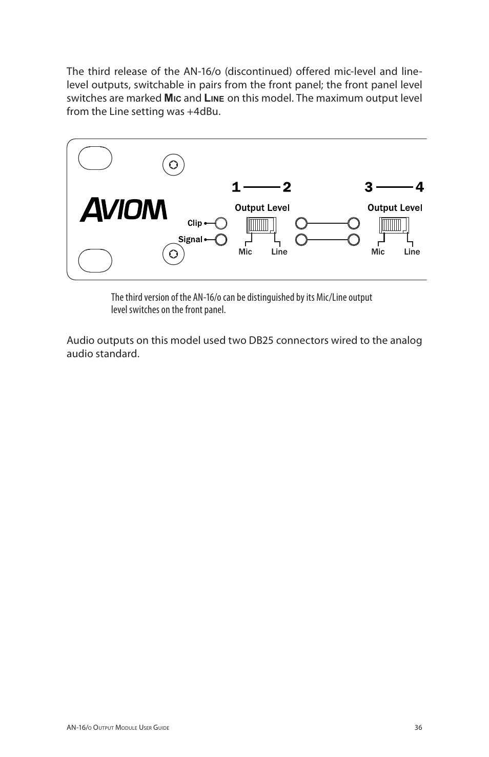 And l | Aviom AN-16/o User Manual | Page 44 / 52