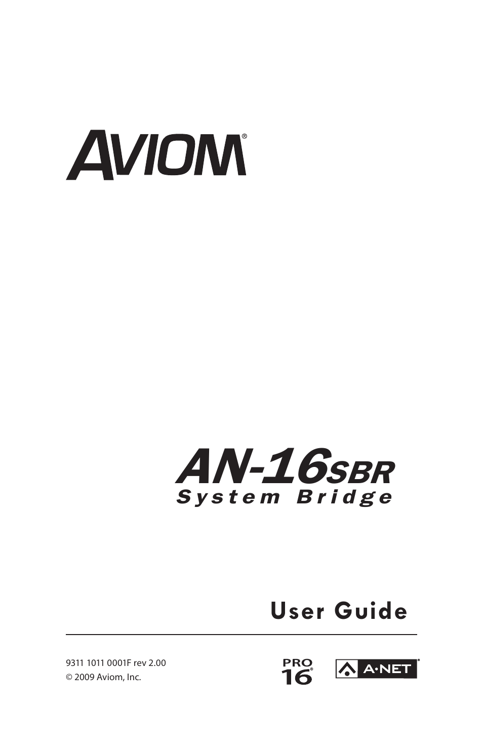 Aviom AN-16SBR User Manual | 24 pages