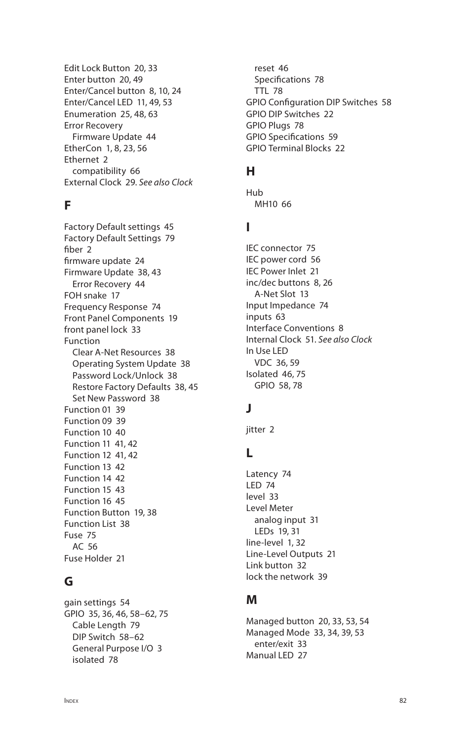 Aviom 6416o User Manual | Page 91 / 96
