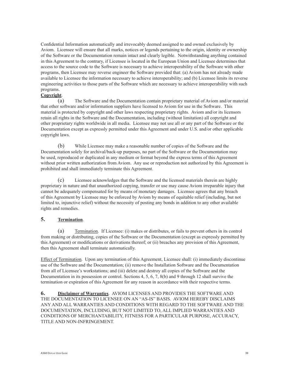 Aviom A360 Channel Manager User Manual | Page 43 / 46