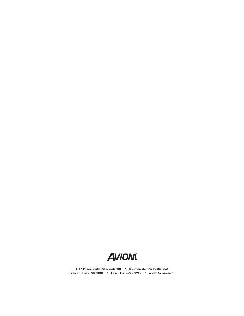 Aviom A360 Channel Manager User Manual | Page 46 / 46