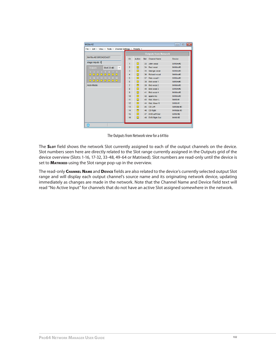Aviom Pro64 Network Manager User Manual | Page 111 / 160