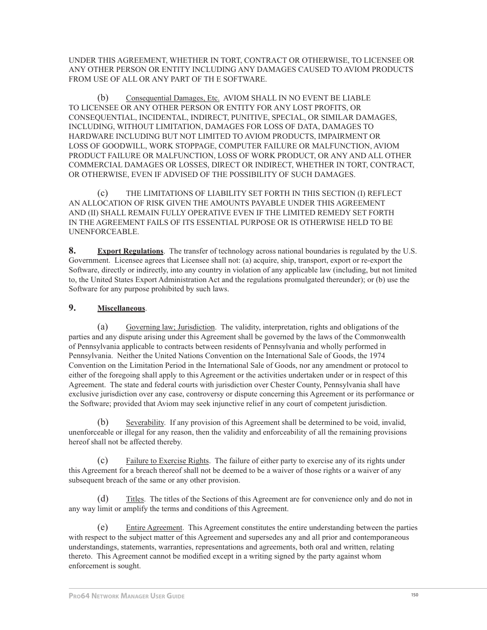 Aviom Pro64 Network Manager User Manual | Page 159 / 160