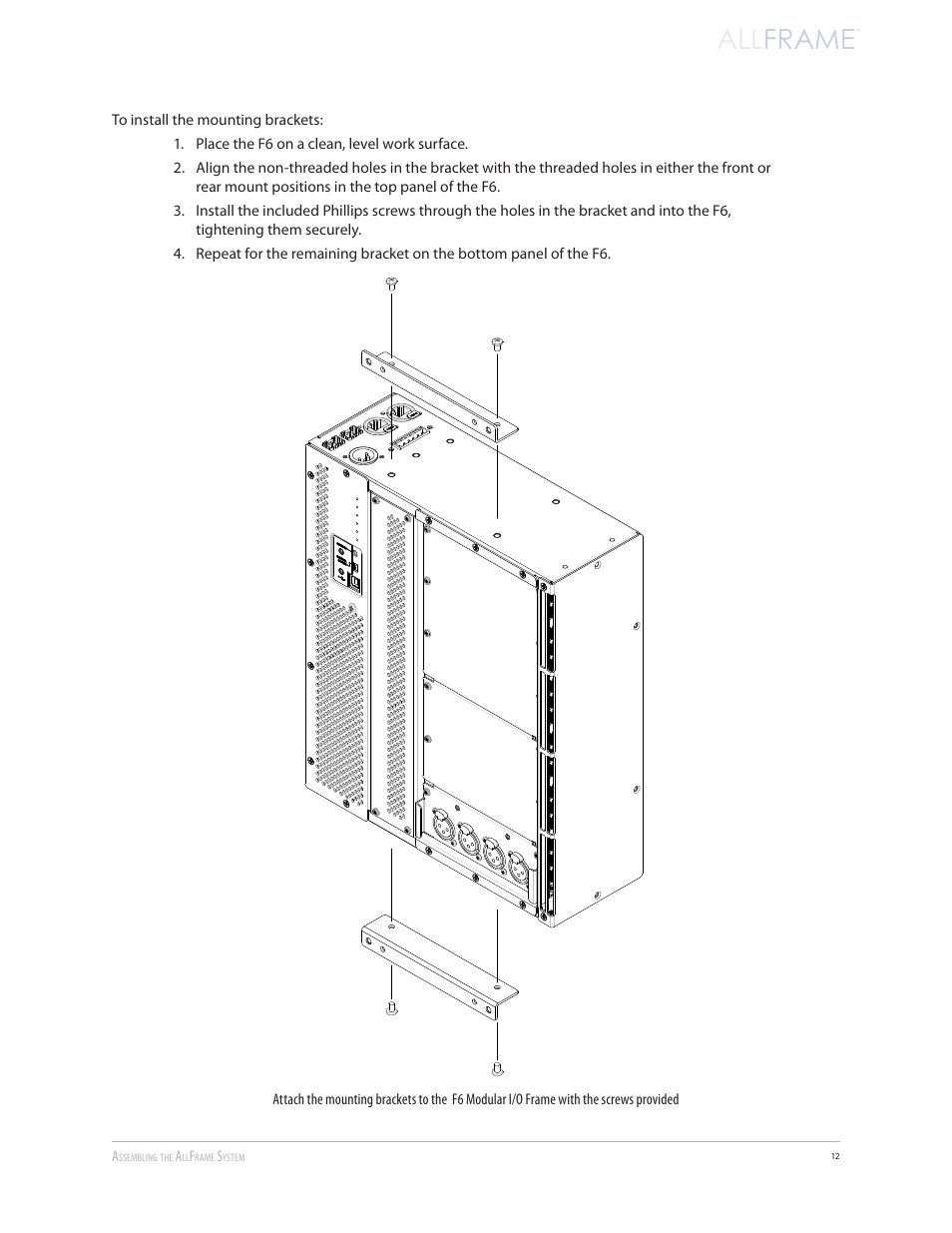 All frame | Aviom AllFrame User Manual | Page 24 / 111