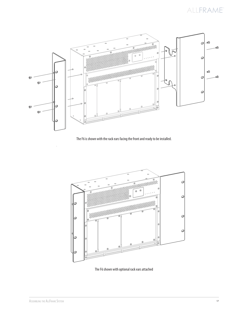 All frame | Aviom AllFrame User Manual | Page 29 / 111