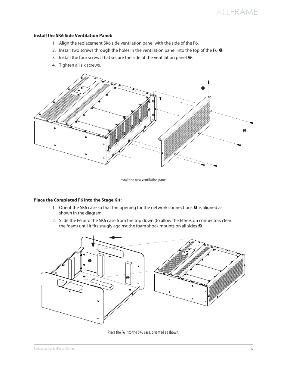 All frame | Aviom AllFrame User Manual | Page 31 / 111