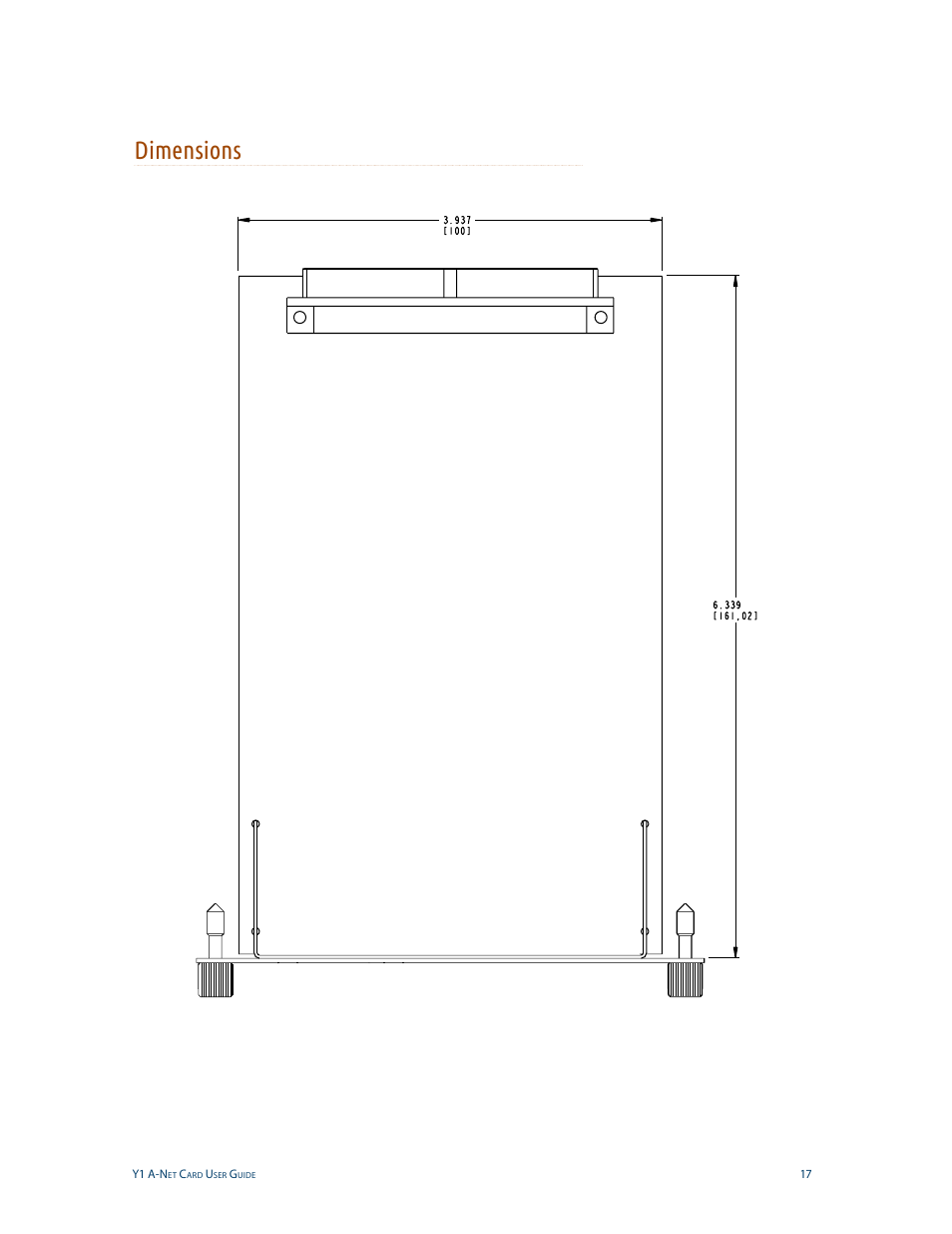 Dimensions | Aviom Aviom16/o-Y1 User Manual | Page 24 / 29