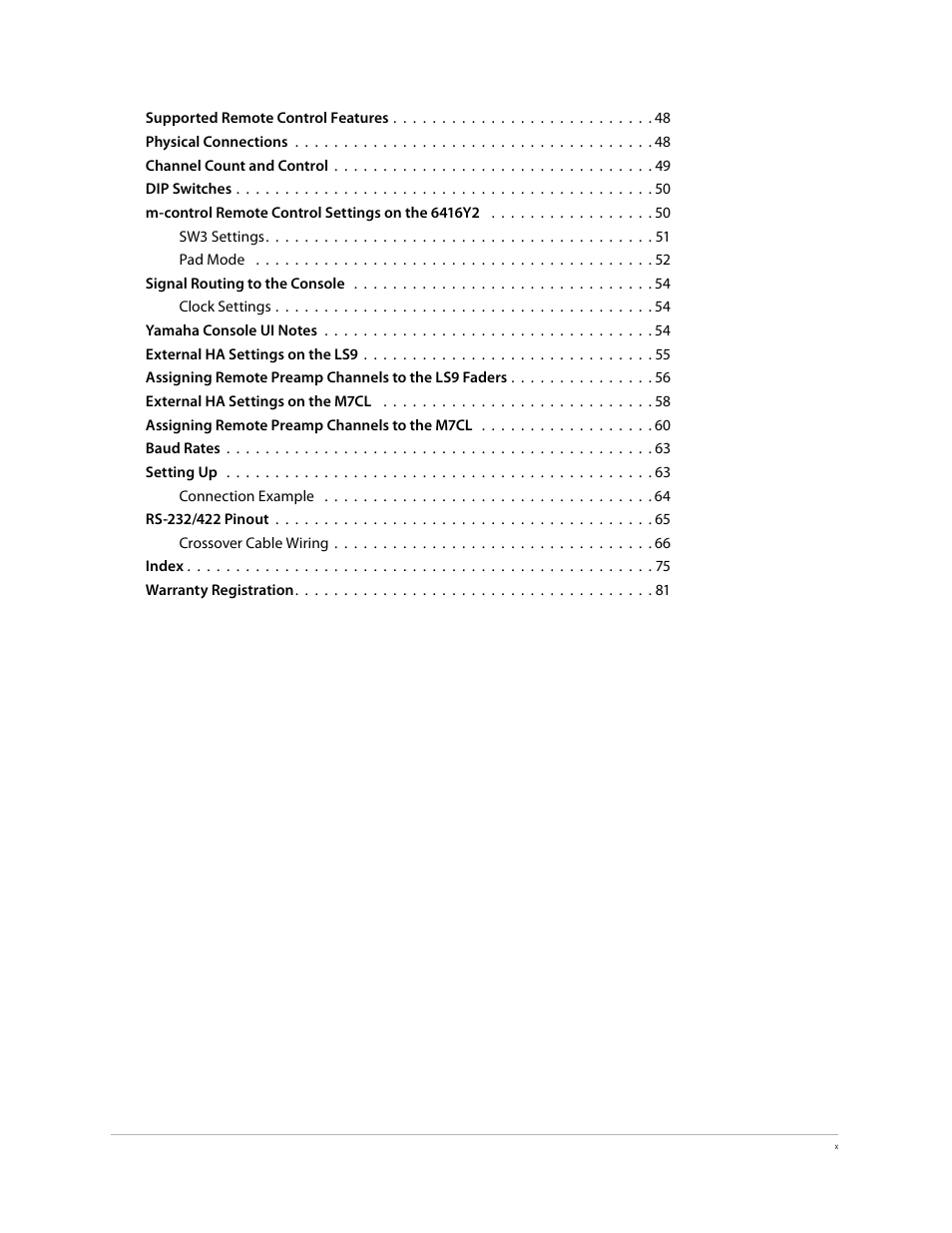 Aviom 6416Y2 User Manual | Page 10 / 92