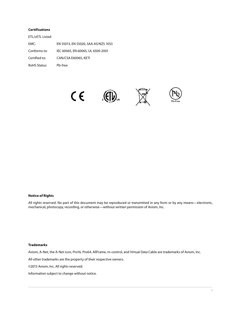 Aviom 6416Y2 User Manual | Page 2 / 92