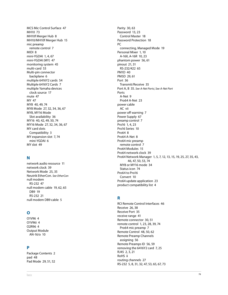 Aviom 6416Y2 User Manual | Page 88 / 92