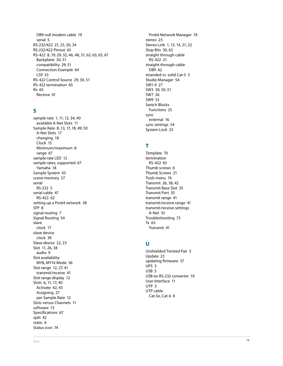 Aviom 6416Y2 User Manual | Page 89 / 92