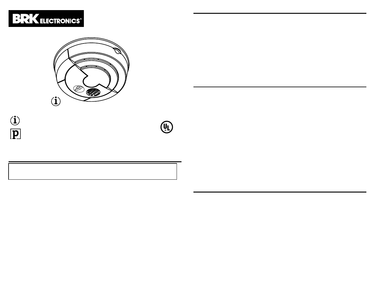 BRK electronic Smoke Alarms User Manual | 5 pages