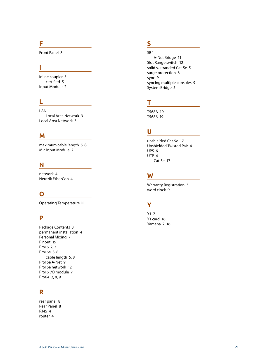 Aviom SB4 User Manual | Page 28 / 30