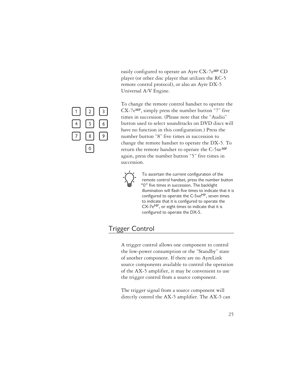 Trigger control | AYRE AX-5 User Manual | Page 27 / 40
